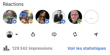 Post à 129k impressions